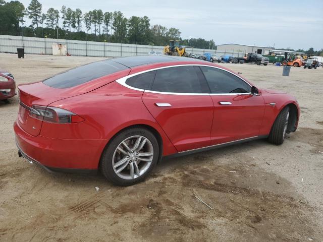 5YJSA1H15FF084691 - 2015 TESLA MODEL S 85 RED photo 3