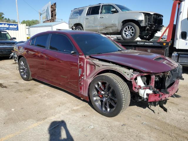 2C3CDXGJ0LH107160 - 2020 DODGE CHARGER SCAT PACK BURGUNDY photo 4