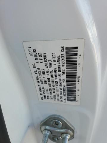 1HGCS1B33CA012275 - 2012 HONDA ACCORD LX WHITE photo 12