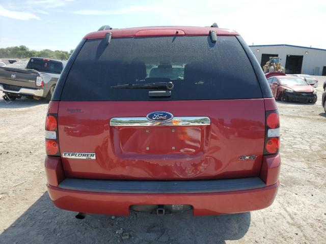 1FMEU7DE1AUA40599 - 2010 FORD EXPLORER XLT RED photo 6