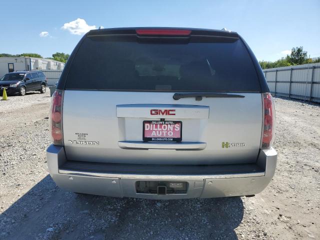 1GKS2GEJXDR144691 - 2013 GMC YUKON DENALI HYBRID SILVER photo 6