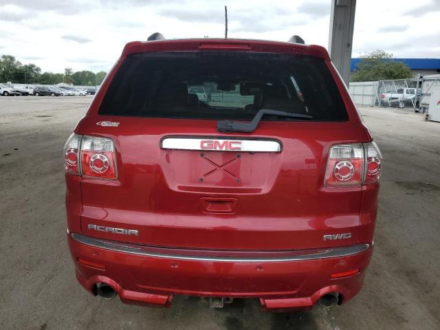 1GKKVTED7CJ345939 - 2012 GMC ACADIA DENALI RED photo 6