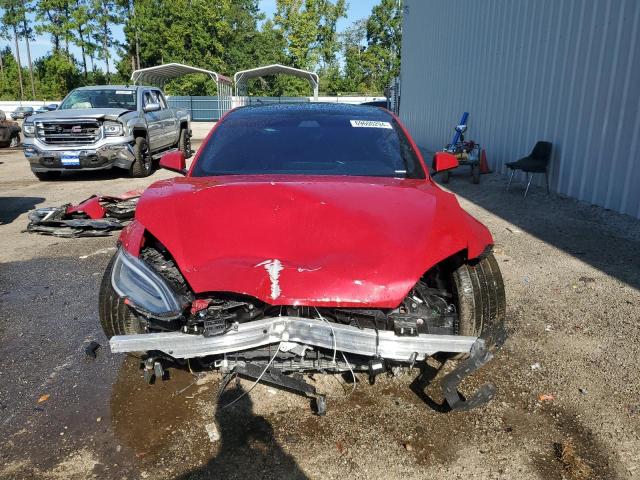 5YJSA1E61MF452099 - 2021 TESLA MODEL S 红色 照片 5