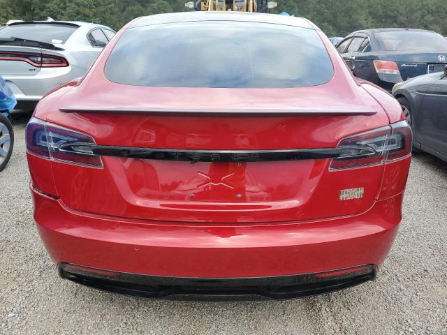 5YJSA1E61MF452099 - 2021 TESLA MODEL S RED photo 6