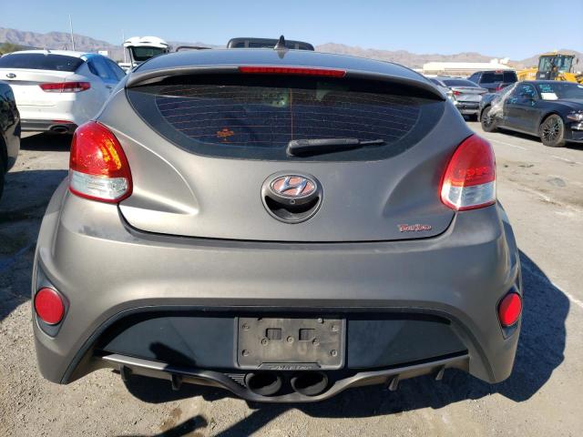 KMHTC6AE1EU200723 - 2014 HYUNDAI VELOSTER TURBO GRAY photo 6