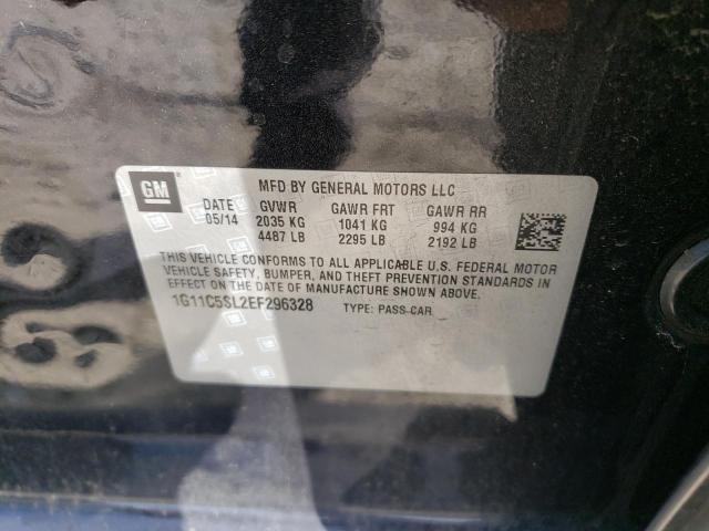 1G11C5SL2EF296328 - 2014 CHEVROLET MALIBU 1LT 黑色 照片 12