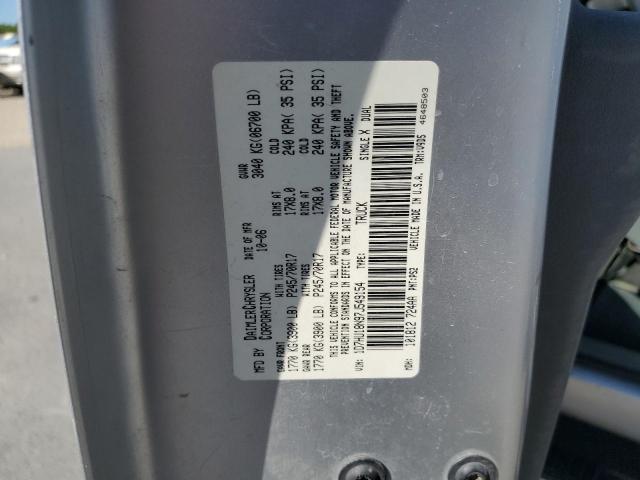 1D7HU18N97J549154 - 2007 DODGE RAM 1500 ST SILVER photo 12