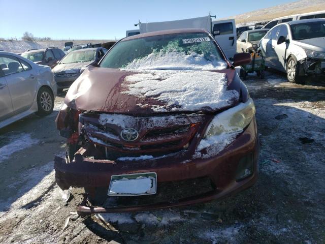 2T1BU4EE0CC823644 - 2012 TOYOTA COROLLA BASE RED photo 5