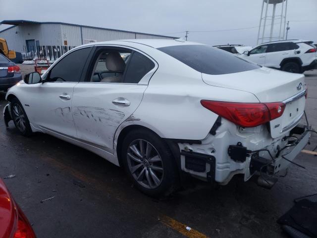 JN1AV7AR6EM700751 - 2014 INFINITI Q50 HYBRID PREMIUM WHITE photo 2