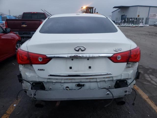 JN1AV7AR6EM700751 - 2014 INFINITI Q50 HYBRID PREMIUM WHITE photo 6