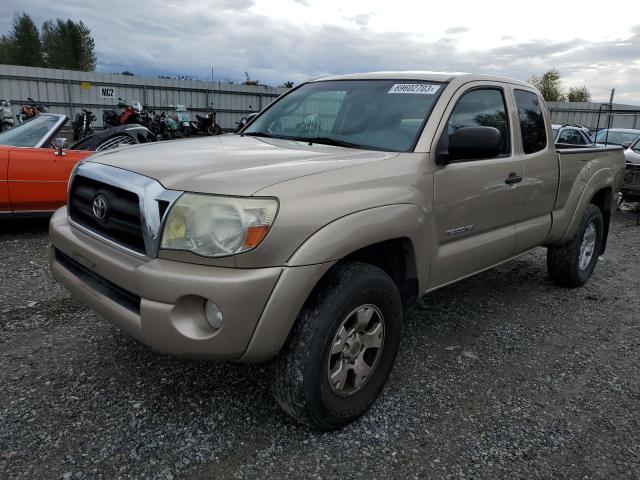 5TEUU42N75Z061911 - 2004 TOYOTA TACOMA ACCESS CAB TAN photo 1