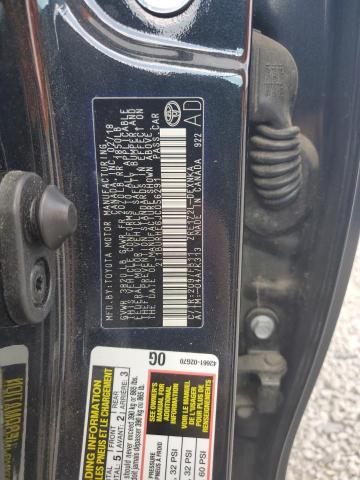 2T1BURHE6JC056291 - 2018 TOYOTA COROLLA L Schwarz Foto 12