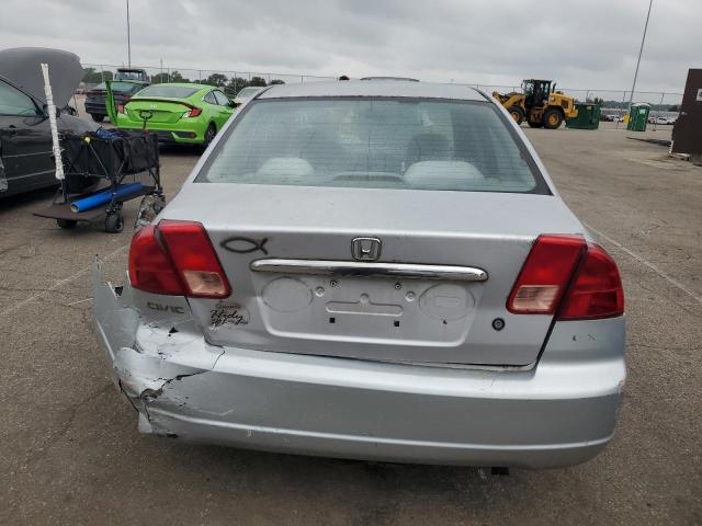 1HGES25702L036789 - 2002 HONDA CIVIC EX SILVER photo 6