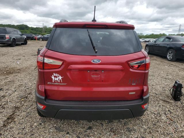 MAJ3P1TE8JC202354 - 2018 FORD ECOSPORT SE BURGUNDY photo 6