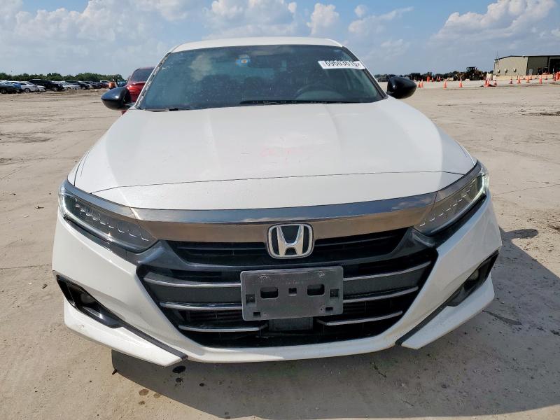 1HGCV1F38MA098475 - 2021 HONDA ACCORD SPORT თეთრი ფოტო 5