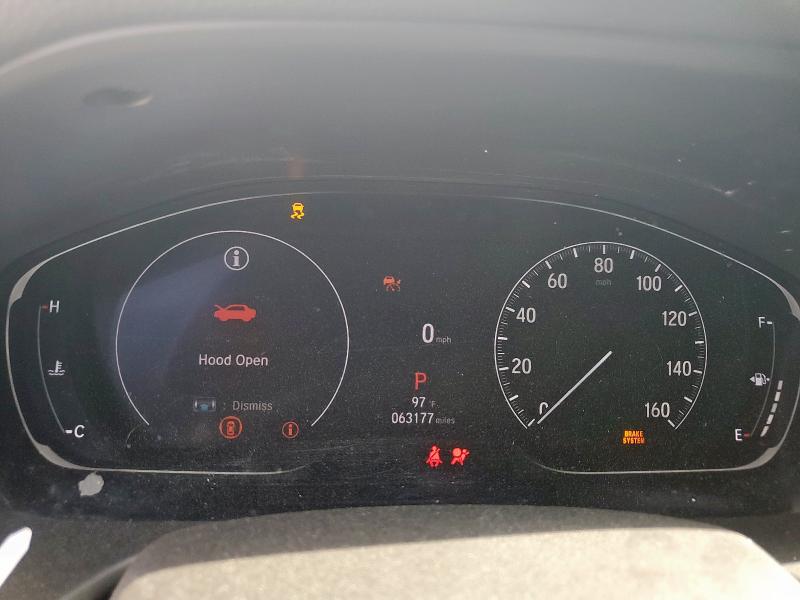 1HGCV1F38MA098475 - 2021 HONDA ACCORD SPORT თეთრი ფოტო 9