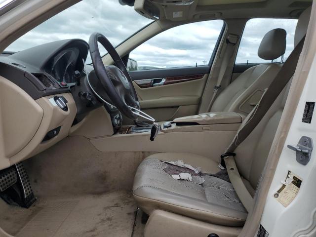 WDDGF8BB4AR108828 - 2010 MERCEDES-BENZ C 300 4MATIC WHITE photo 7