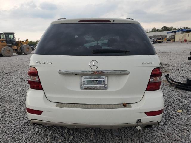 4JGBB8GB6BA684134 - 2011 MERCEDES-BENZ ML 350 4MATIC WHITE photo 6