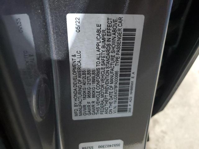 19UDE4G78PA000685 - 2023 ACURA INTEGRA A-SPEC TECH GRAY photo 13