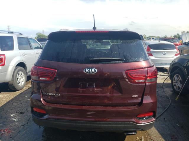 5XYPGDA3XLG636305 - 2020 KIA SORENTO L BURGUNDY photo 6