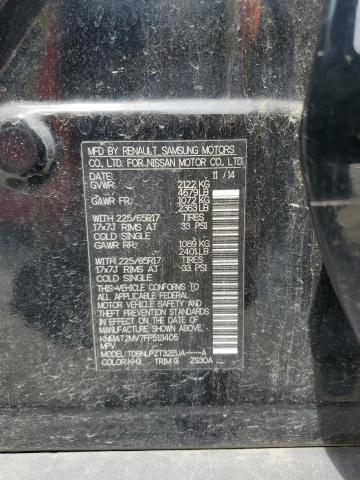 KNMAT2MV7FP513405 - 2015 NISSAN ROGUE S BLACK photo 13