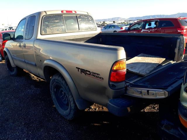 5TBRT34133S433969 - 2003 TOYOTA TUNDRA ACCESS CAB SR5 GOLD photo 2
