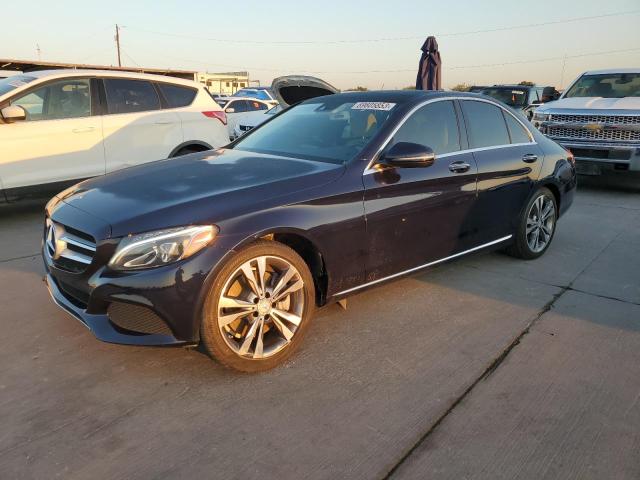 55SWF4JB9GU154216 - 2016 MERCEDES-BENZ C 300 BLUE photo 1