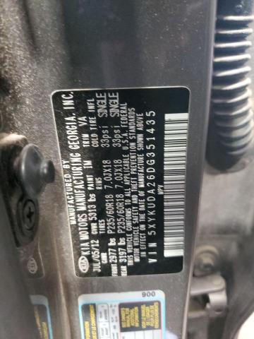 5XYKUDA26DG351435 - 2013 KIA SORENTO EX TAN photo 12