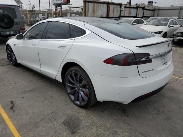 5YJSA1H28EFP64012 - 2014 TESLA MODEL S WHITE photo 2