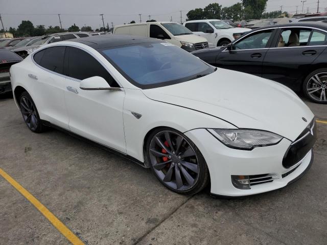 5YJSA1H28EFP64012 - 2014 TESLA MODEL S WHITE photo 4