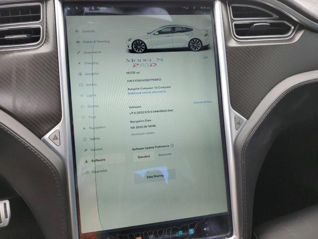 5YJSA1H28EFP64012 - 2014 TESLA MODEL S WHITE photo 9