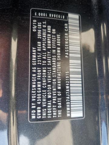 WVWHD7AJ7AW421915 - 2010 VOLKSWAGEN GTI 石墨色 照片 13