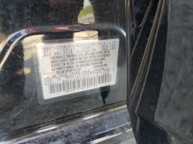 3N1AB7APXKY337421 - 2019 NISSAN SENTRA S BLACK photo 12