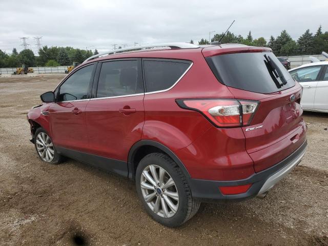 1FMCU0JD8HUC76753 - 2017 FORD ESCAPE TITANIUM წითელი ფოტო 2