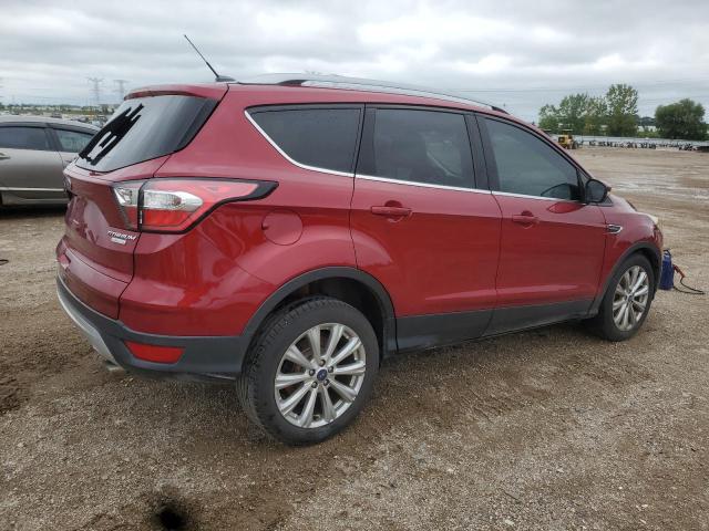 1FMCU0JD8HUC76753 - 2017 FORD ESCAPE TITANIUM წითელი ფოტო 3