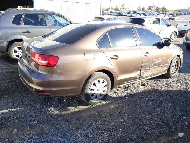 3VW1K7AJ0FM404921 - 2015 VOLKSWAGEN JETTA BASE 棕色 照片 3
