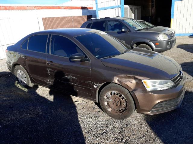 3VW1K7AJ0FM404921 - 2015 VOLKSWAGEN JETTA BASE 棕色 照片 4