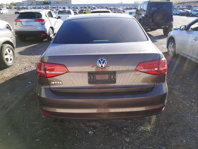 3VW1K7AJ0FM404921 - 2015 VOLKSWAGEN JETTA BASE 棕色 照片 6