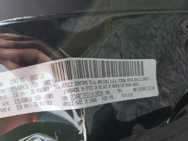 2C4RC1EG1LR126520 - 2020 CHRYSLER PACIFICA TOURING L PLUS BLACK photo 13