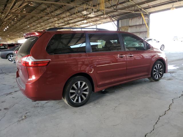 5TDDZ3DC5KS221848 - 2019 TOYOTA SIENNA XLE Burgund zdjęcie 3