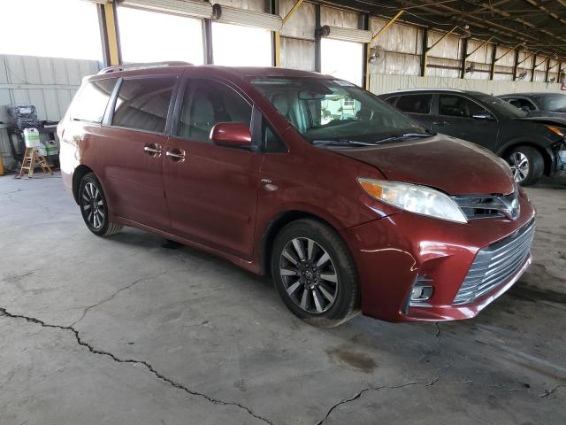 5TDDZ3DC5KS221848 - 2019 TOYOTA SIENNA XLE Burgund zdjęcie 4