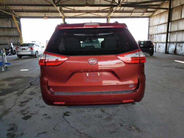 5TDDZ3DC5KS221848 - 2019 TOYOTA SIENNA XLE Burgund zdjęcie 6