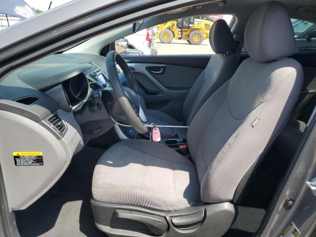 5NPDH4AE2EH463571 - 2014 HYUNDAI ELANTRA SE GRAY photo 7