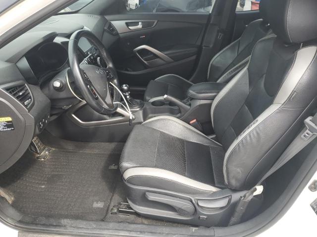 KMHTC6AE7GU275848 - 2016 HYUNDAI VELOSTER TURBO WHITE photo 7