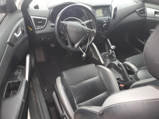 KMHTC6AE7GU275848 - 2016 HYUNDAI VELOSTER TURBO WHITE photo 8
