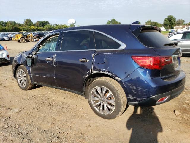 5FRYD4H44EB009975 - 2014 ACURA MDX TECHNOLOGY BLUE photo 2