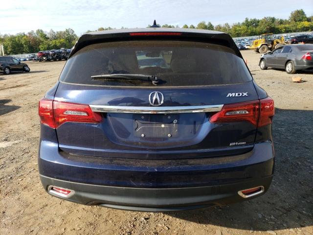 5FRYD4H44EB009975 - 2014 ACURA MDX TECHNOLOGY BLUE photo 6