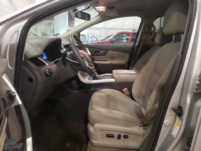 2FMDK3JCXDBB86720 - 2013 FORD EDGE SEL SILVER photo 7