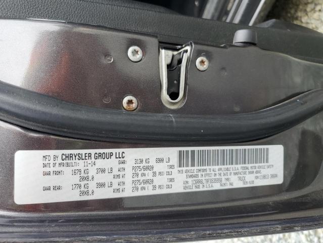 1C6RR6LT8FS535958 - 2015 RAM 1500 SLT GRAY photo 13