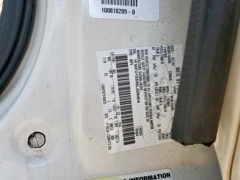 1FMFU15598LA08404 - 2008 FORD EXPEDITION XLT 白色 照片 13